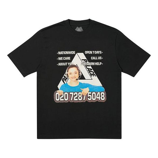 PALACE Bell Man Round Neck Short Sleeve Unisex Black P19TS003