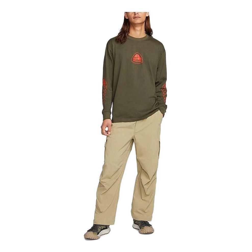 Nike x ACG Long Sleeve Tee Lungs 'Khaki' DX9454-325