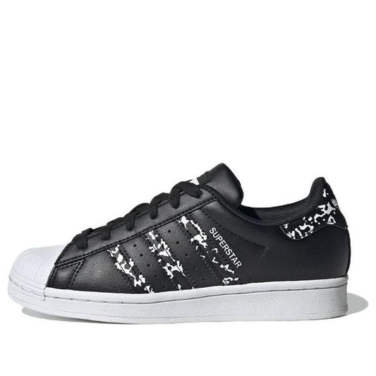 (GS) adidas Originals Superstar Shoes 'Black White' GW4069