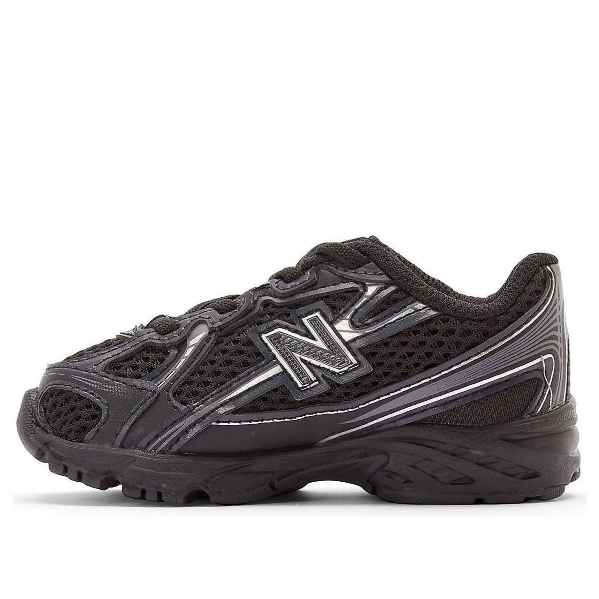 (TD) New Balance 740 Bungee Lace 'Black Silver Metallic' IZ740BM