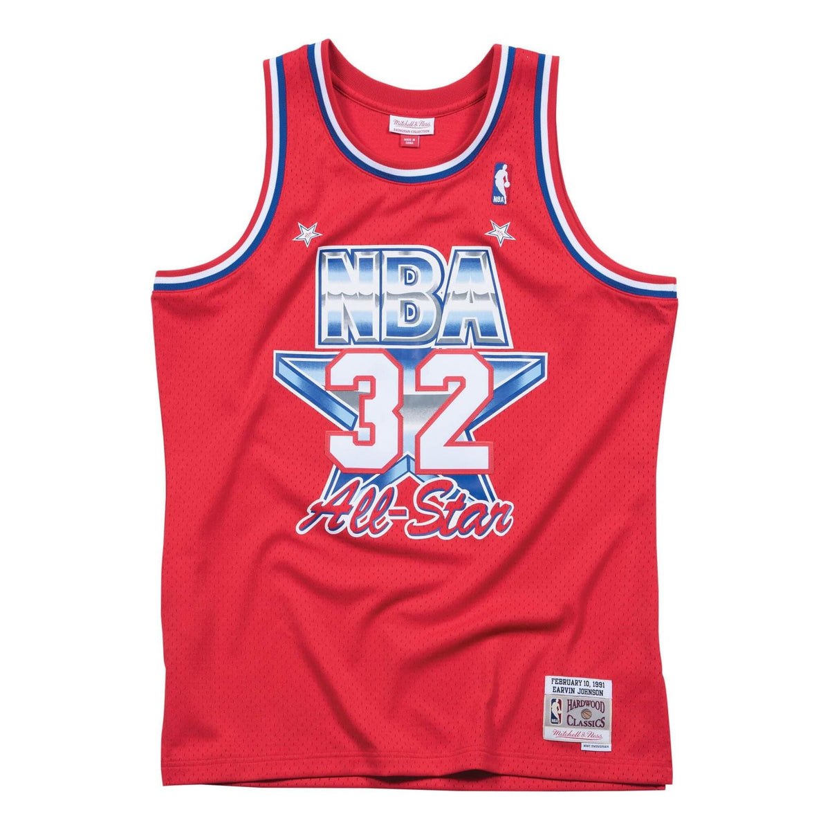 Mitchell & Ness NBA Swingman Jersey All-Star West 1991 Magic Johnson 'Red' SMJYCP18010-ASWSCAR91EJH