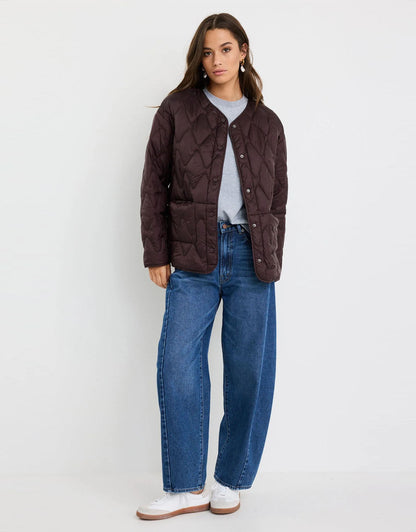 Frankly Puffer Jacket - Chocolate