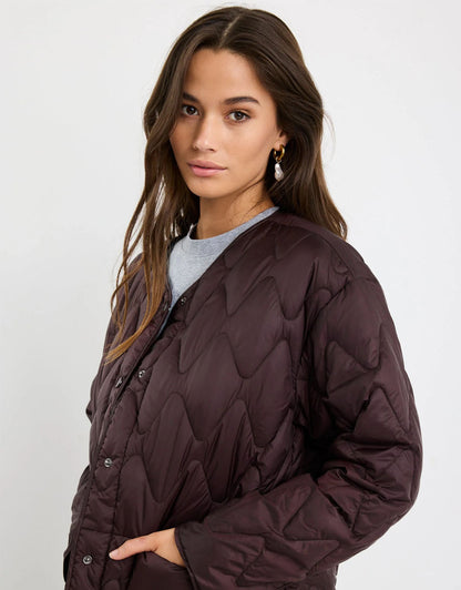 Frankly Puffer Jacket - Chocolate